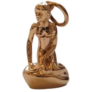 Denmark 14K Yellow Gold Little Mermaid Charm #18388